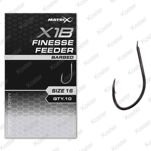 X1B Finesse Feeder Hooks - Barbed