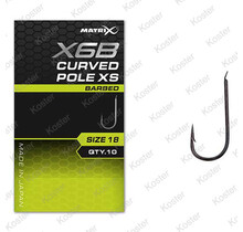 X6B Curved Pole XS Hooks - Barbed