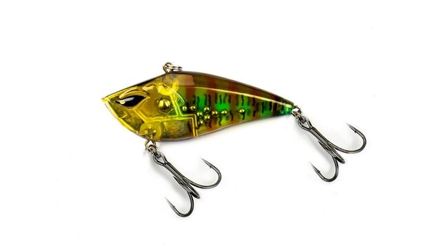 Big Evil Spy Vib Lure Brown Green Ghost 7cm. 17.5gr.