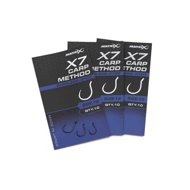 X7 Carp Method  Barbless - Eyed