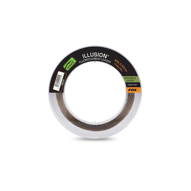 Illusion Fluorocarbon Leader Natural Green 50m