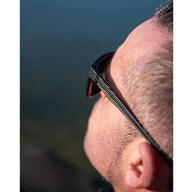 Green Black Shades-Brown Lense