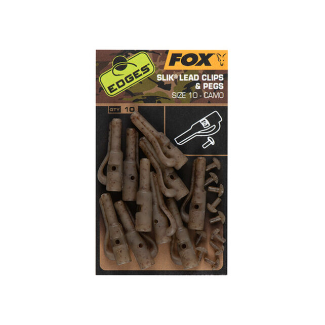 Edges Safety Lead Clip & Pegs Camo