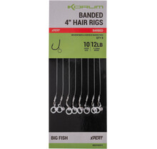 Banded 4" Hair Rigs Barbed