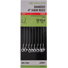 Banded 4" Hair Rigs Barbed