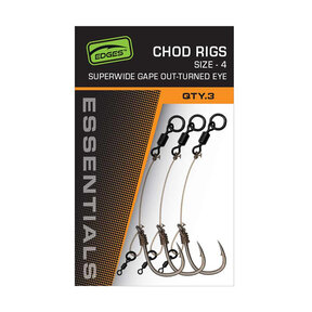 Edges Chod Rigs Superwide Gape Out-Turned 3x