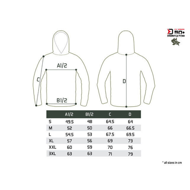 Hooded T-shirt UV ARMOR SPF50+ Predator