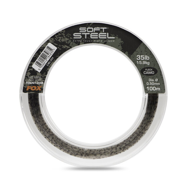 Soft Steel Fleck Mono Leader 80m.
