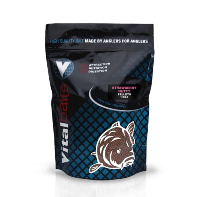 Pellets Strawberry Nutty 4 mm 1 Kg.