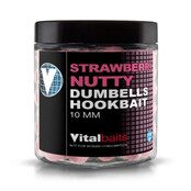 Strawberry Nutty Hookbait Dumbells - 10mm