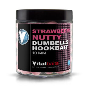 Strawberry Nutty Hookbait Dumbells - 10mm