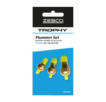 Trophy Plummet Set 8-15-20 Gram. 3 Stuks. (peillood)