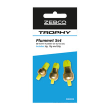 Trophy Plummet Set 8-15-20 Gram. 3 Stuks. (peillood)