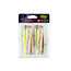 Rage Slick Shad 9cm x4 Mixed UV Colour Pack Loaded 7g 2/0 head