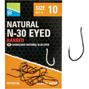 Natural N-30 Eyed Haak 10