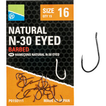 Natural N-30 Eyed Haak 16
