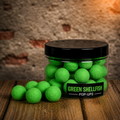 POP-Ups Green Shellfish 15mm Fluo