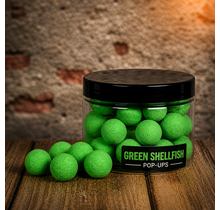 POP-Ups Green Shellfish 15mm Fluo