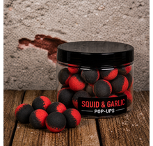 POP-Ups Squid&Garlic 12mm Fluo Black/Red