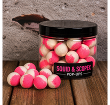 POP-Ups Squid&Scopex 15mm Fluo White/Pink