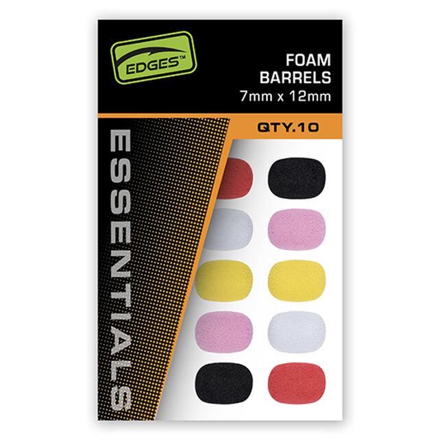 Edges 7x12 mm Foam Barrels - Mixed Colour