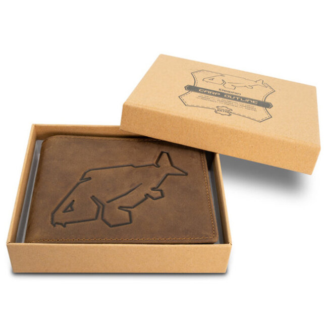 Carp Outline leren portemonnee