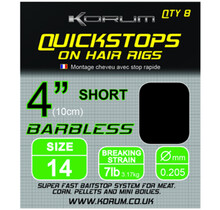 Hair Rigs With Quickstops 4" Size 14