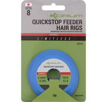 Limitless Quickstop Feeder Hair Rigs Haak: 10 Nylon 0.23MM