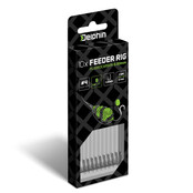 Feeder rig Delphin Fluoro Spike Haak : 4 - 12CM - 0.30MM