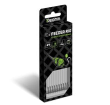 Feeder rig Delphin Fluoro Spike Haak : 6 - 12CM - 0.26MM
