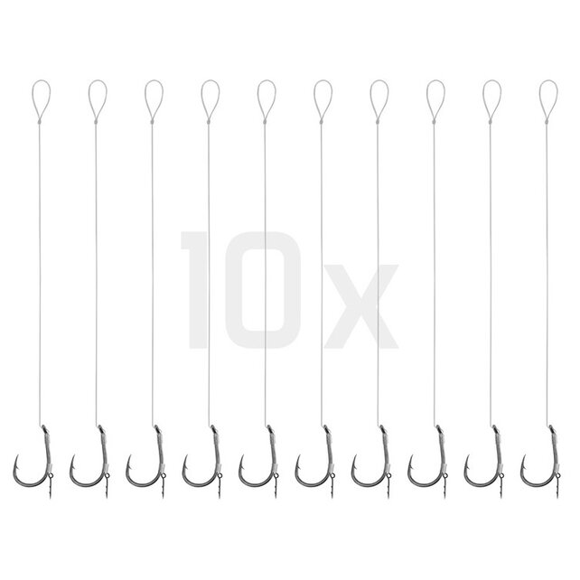 Feeder rig Delphin Fluoro Spike Haak : 6 - 12CM - 0.26MM