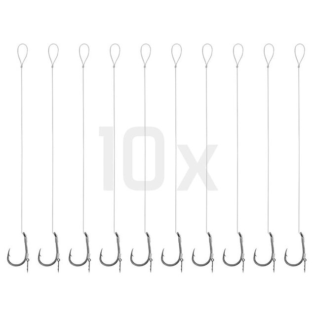 Feeder rig Delphin Fluoro Spike Haak : 8 - 12CM - 0.22MM