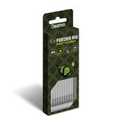 Feeder rig Delphin Braided Spike Haak:4 - 12CM - 0.20 MM