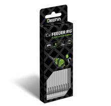 Feeder rig Delphin Fluoro Spike Haak : 6 - 12CM - 0.26MM