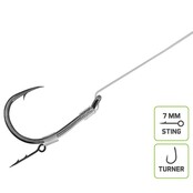 Feeder rig Delphin Fluoro Spike Haak : 6 - 12CM - 0.26MM