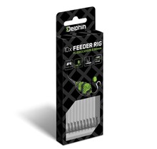 Feeder rig Delphin Fluoro Spike Haak : 8 - 12CM - 0.22MM