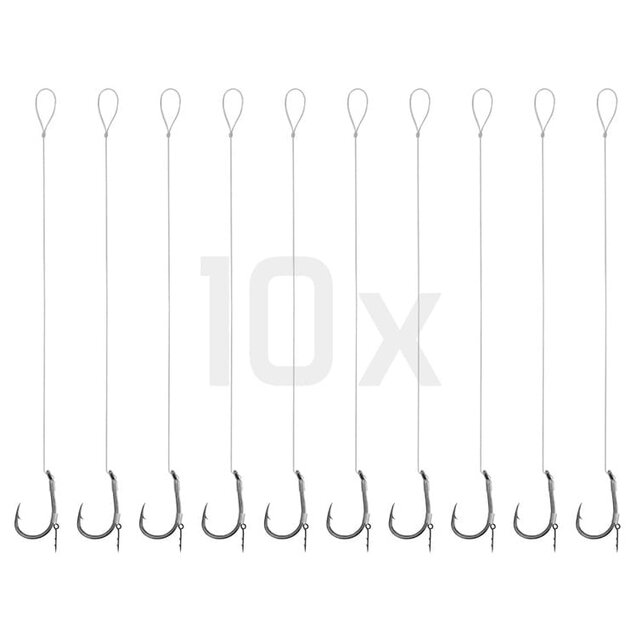 Feeder rig Delphin Fluoro Spike Haak : 8 - 12CM - 0.22MM
