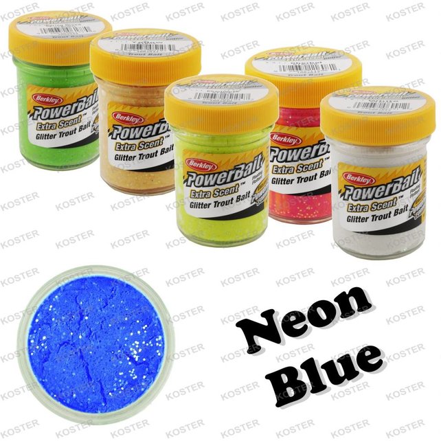 PowerBait Glitter Blue Neon