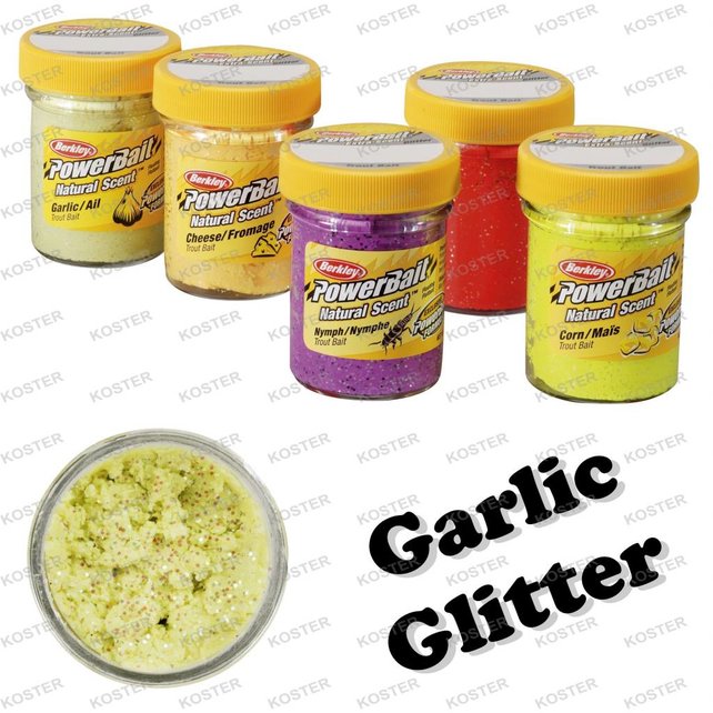 PowerBait Natural Scent Garlic Glitter