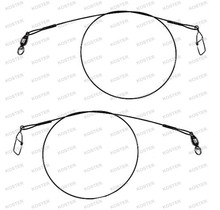 Bas De Ligne Métallique Berkley Steelon Wire-Wound - 30 Cm, 30 Lbs - Noir - Lot De 3 - Pour Brochet, Pêche Au Leurre