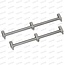 JRC Chunky Stainless Buzzerbar Set 3 Rod