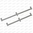 JRC Stainless Buzzer Bar Set 3 Rod