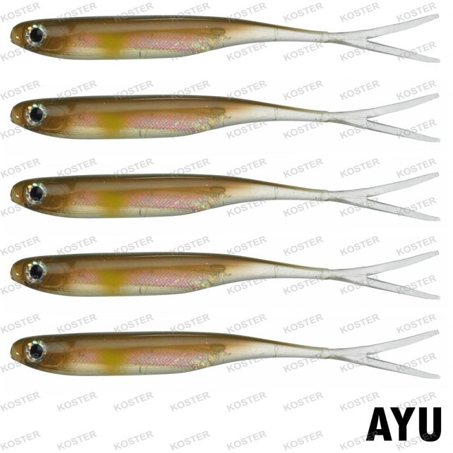 PowerBait Drop Shot Minnow Kleur: Ayu, Lengte: 10.0 cm., Inhoud: 4 Stuks