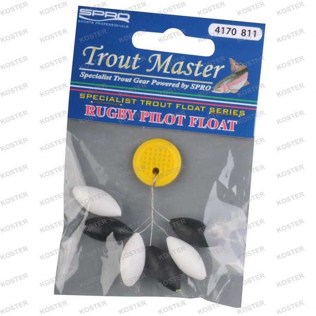 Trout Master Pilot Float Rugby Black/White Trout Master Pilot Float Rugby Black/White