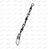 Swivels 3-Jointed Wartel Met Safety Snap