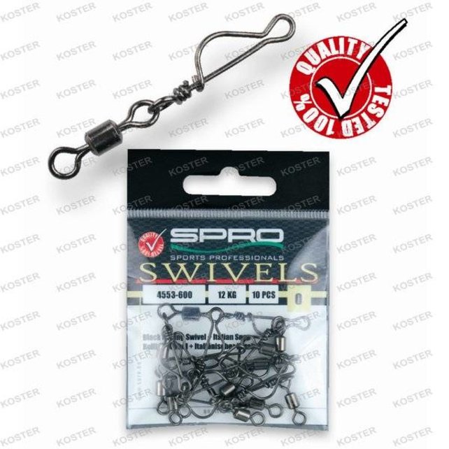 Swivels Rolling Wartel Met Italian Snap Swivels Rolling Wartel Met Italian Snap