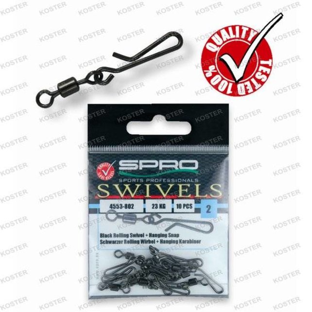 Swivels Rolling Wartel Met Hanging Snap Swivels Rolling Wartel Met Hanging Snap