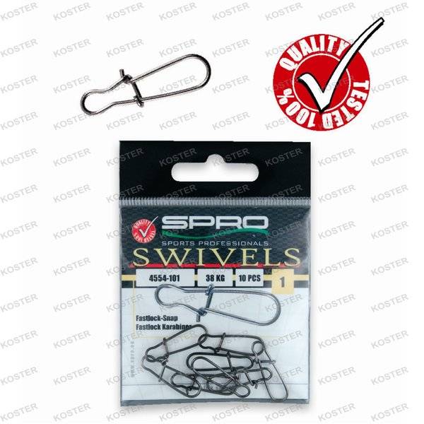 SPRO Twin Lock Snap Black main image 1