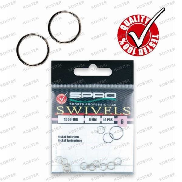 Spro Nickel Splitrings 14mm