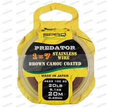 Predator 1x7 Brown Coated Wire